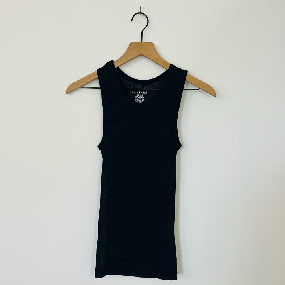 Rocawear Layering Stretch Ribbed Scoop Neck Tank Top Size XL Stretchy